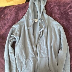 Tilly's Blue Zip-Up Hoodie